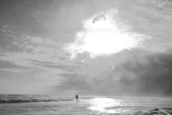 Kiteboarding at Cola Beach
