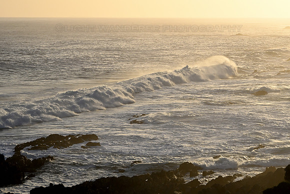 Sunset view of ocean