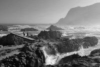 Rough seas and rocks