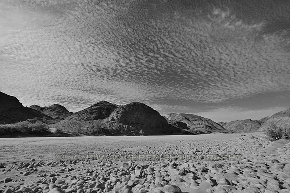 Desert and sky with clouds, southern Namibia