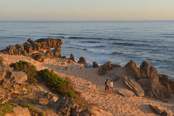 People walking on the beach