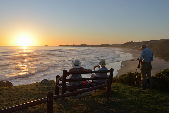 Sunset view of Brenton-on-sea beach