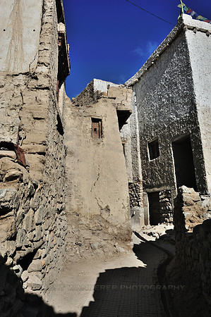 Crumbling old stone houses