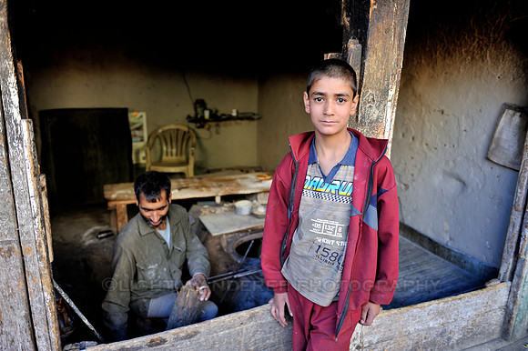Young kashmiri boy