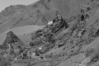 Shang Sumdo gompa on the top the hill