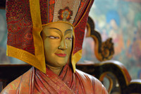 Buddha statue in Chemrey gompa