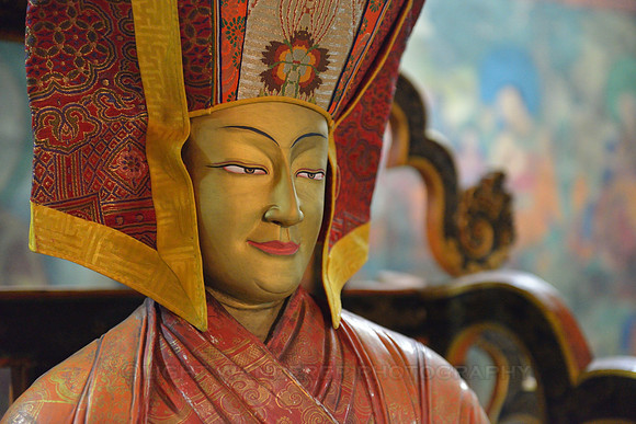 Buddha statue in Chemrey gompa
