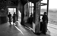 Young monks in Thiksey gompa