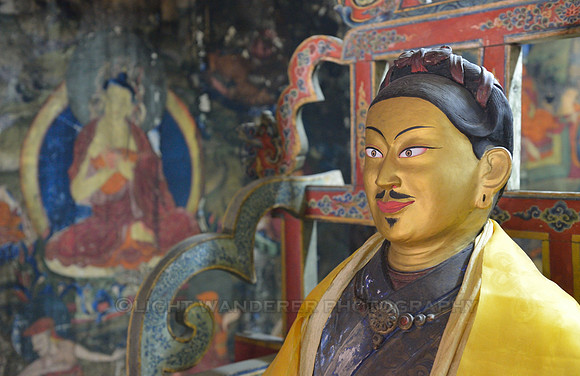 Buddha statue in Chemrey gompa
