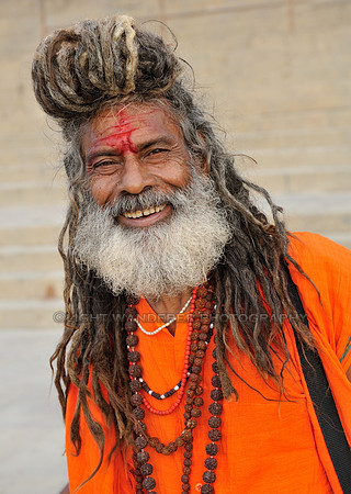 Sadhu with hair on dread locks