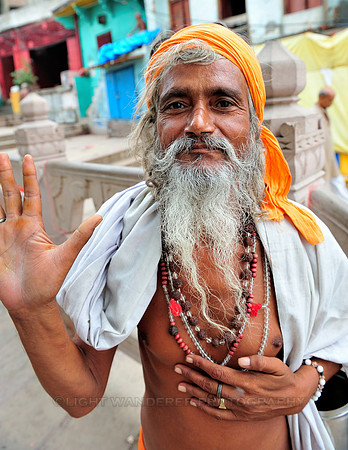 Portrait of a sadhu