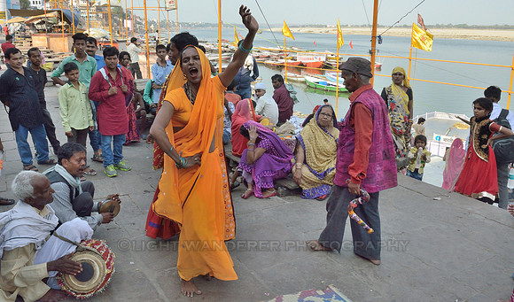 Performance at Dasaswamedh Ghat