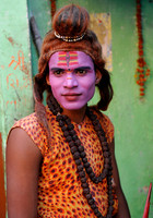 Man dressed as Shiva