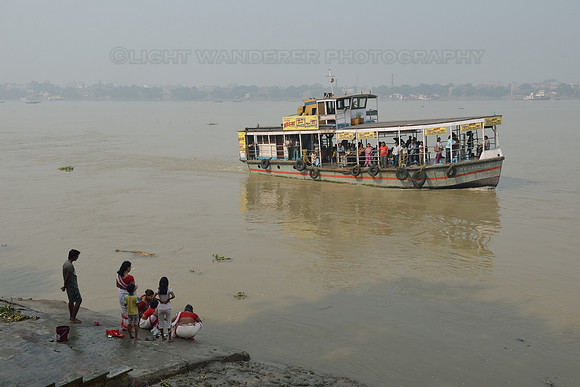Passenger boat on Hooghly river