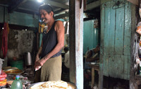 Dhaba in Mullik Ghat flower market