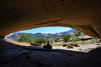 Resting at the Philipp's Cave at Erongo Mountains