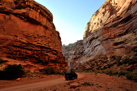 Scenic drive through red rock canyon