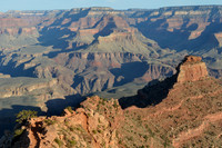 Hiker on the trail in Grand Canyon
