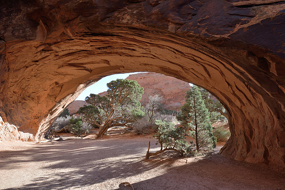 View through an arch
