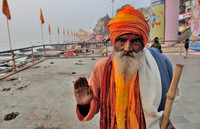 Portrait of a sadhu