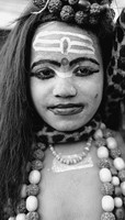 Small boy with painted face