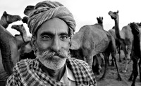 Portrait of a camel herder