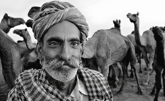 Portrait of a camel herder
