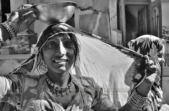 Gypsy woman with traditional clothes and jewellery