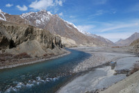 Spiti river valley near village of Sichling