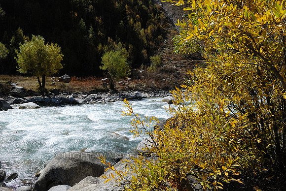 Baspa river near village of Chitkul