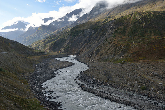 Chandra river in Lahaul