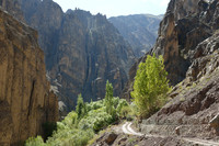 Road leading to the village of Mangyu