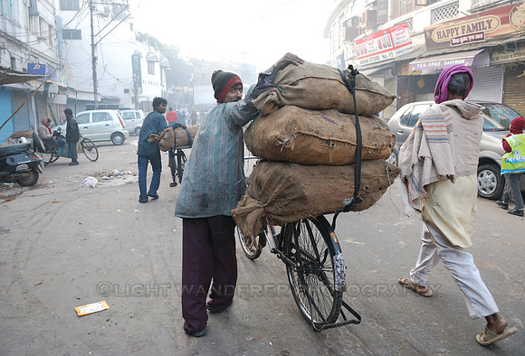 Transporting goods on a bicycle