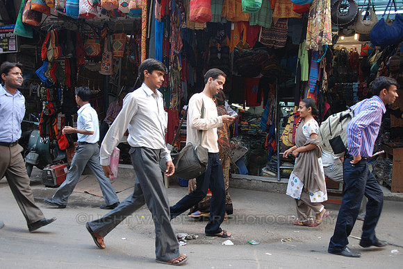 Street scene from Paharganj main bazaar