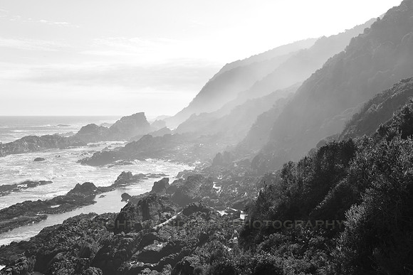Rocky coast at Garden Route National Park