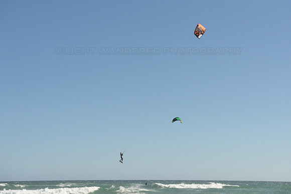 Kiteboarding at Cola Beach