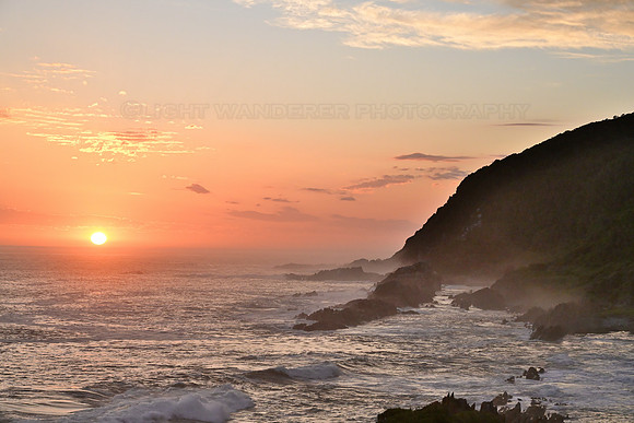 Soft colors of sunset